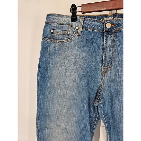 Jeans Votre Nom Womens Button Closer Blue Mid Rise Balt Loop Casual Jean Size 16 - Picture 2 of 6